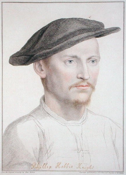 Philip Hobbie, rytowany przez Francesco Bartolozzi (1727-1815) 1796 (grafika) autorstwa Hans (after) Holbein the Younger
