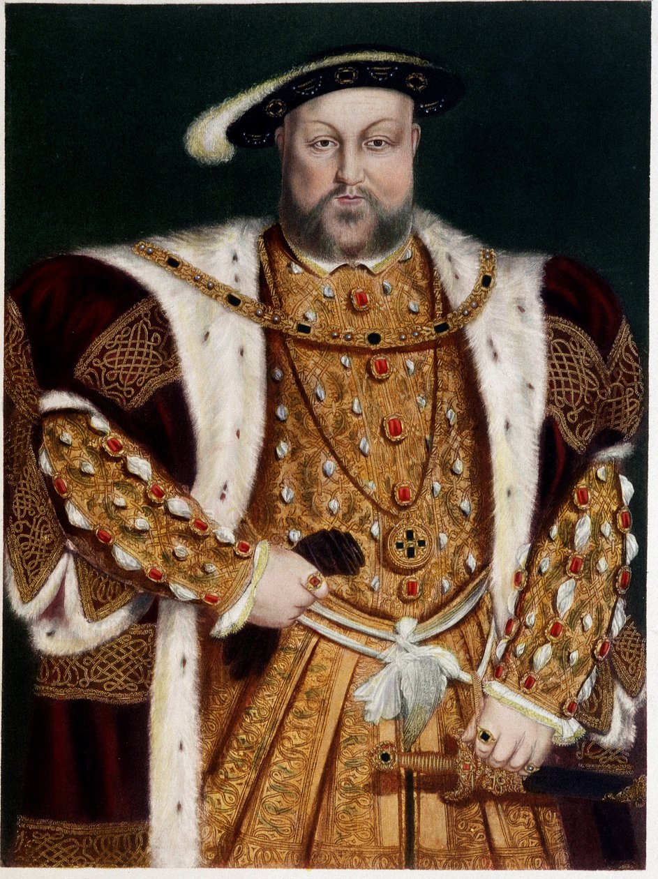 Portret Henryka VIII - z A.P. Holbein, t. 1543. autorstwa Hans (after) Holbein the Younger
