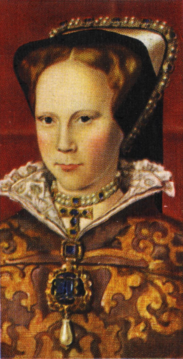 Królowa Maria I (druk) autorstwa Hans (after) Holbein the Younger