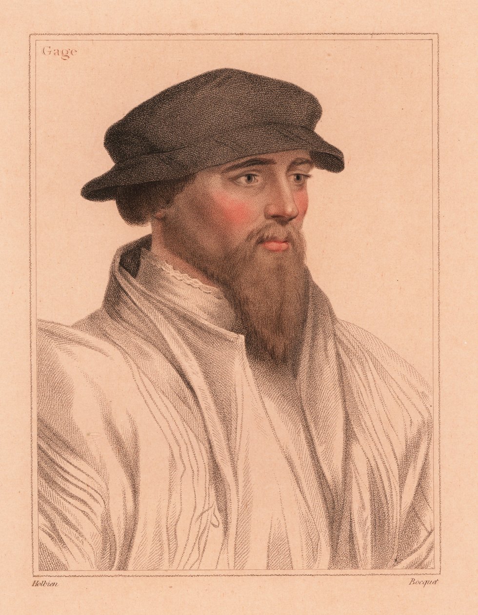 Sir John Gage, angielski dworzanin i polityk autorstwa Hans (after) Holbein the Younger