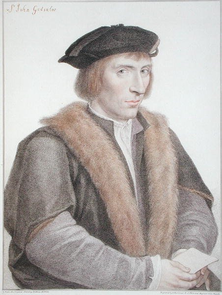 Sir John Godsalve, grawerowany przez Francesco Bartolozzi (1727-1815) 1796 (grafika) autorstwa Hans (after) Holbein the Younger