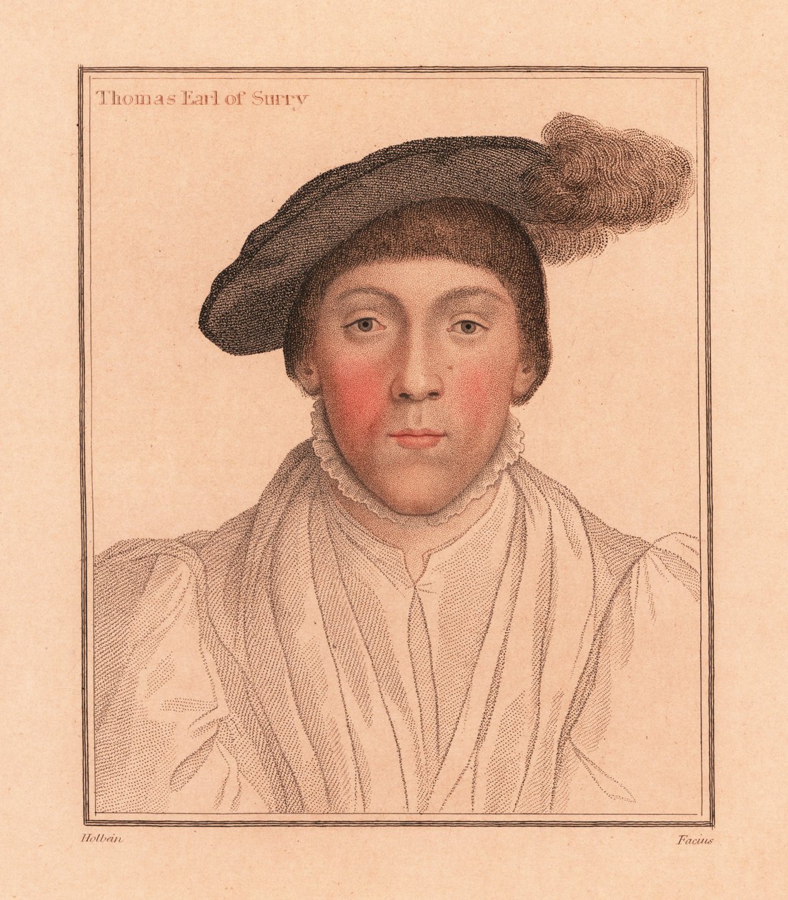 Thomas Howard, hrabia Surrey., 1812 (rycina) autorstwa Hans (after) Holbein the Younger