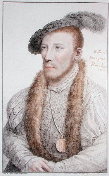 William Parr (1513-71) markiz Northampton, ryty Francesco Bartolozzi 1796 (grafika) autorstwa Hans (after) Holbein the Younger
