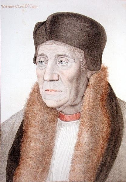 William Warham (1450-1532) grawerowany przez Francesco Bartolozzi (1727-1815) (grafika) autorstwa Hans (after) Holbein the Younger