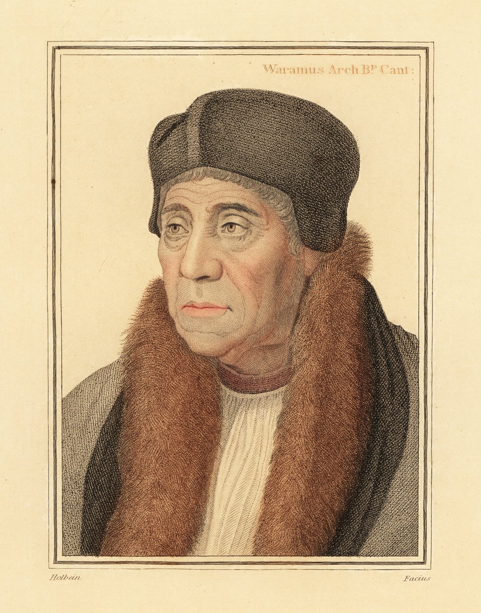 Williama Warhama, arcybiskupa Canterbury autorstwa Hans (after) Holbein the Younger