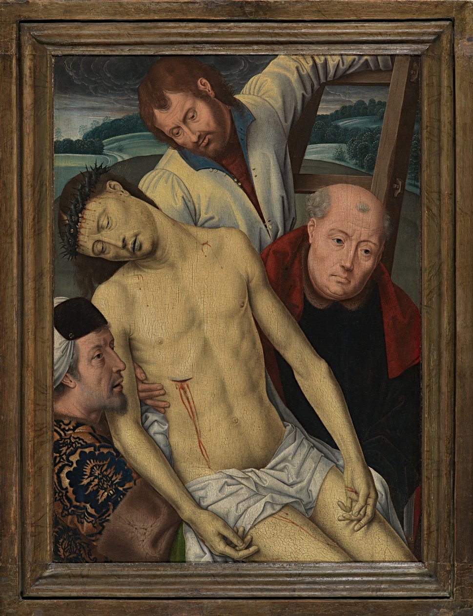 Zdjęcie z krzyża, ok. 1491-1519 (olej na desce) autorstwa Hans (after) Memling