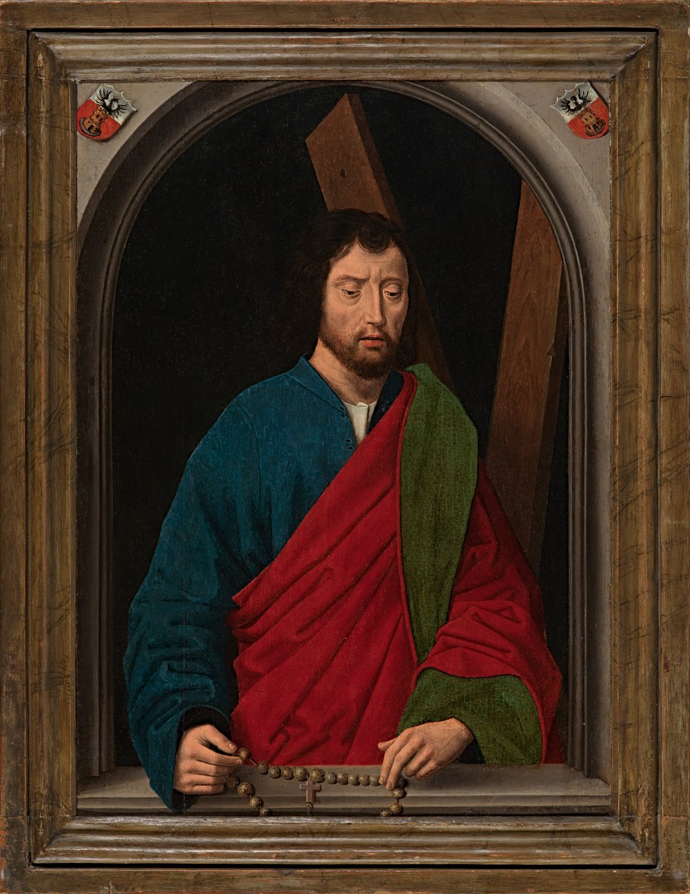 Św. Andrzej, ok. 1491-1519 (olej na desce) autorstwa Hans (after) Memling