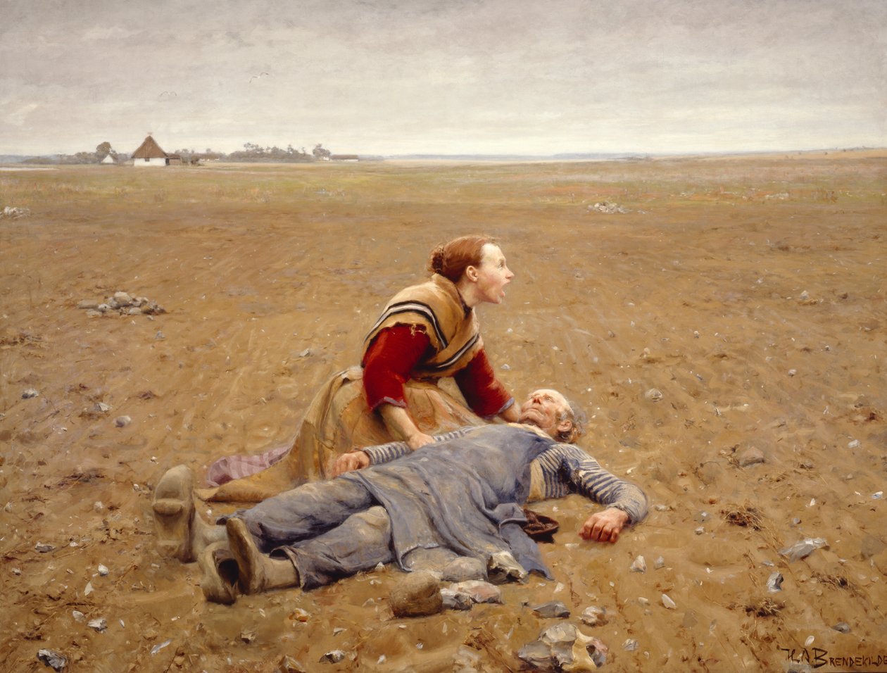 Zużyty lub męczennik, 1889. autorstwa Hans Andersen Brendekilde