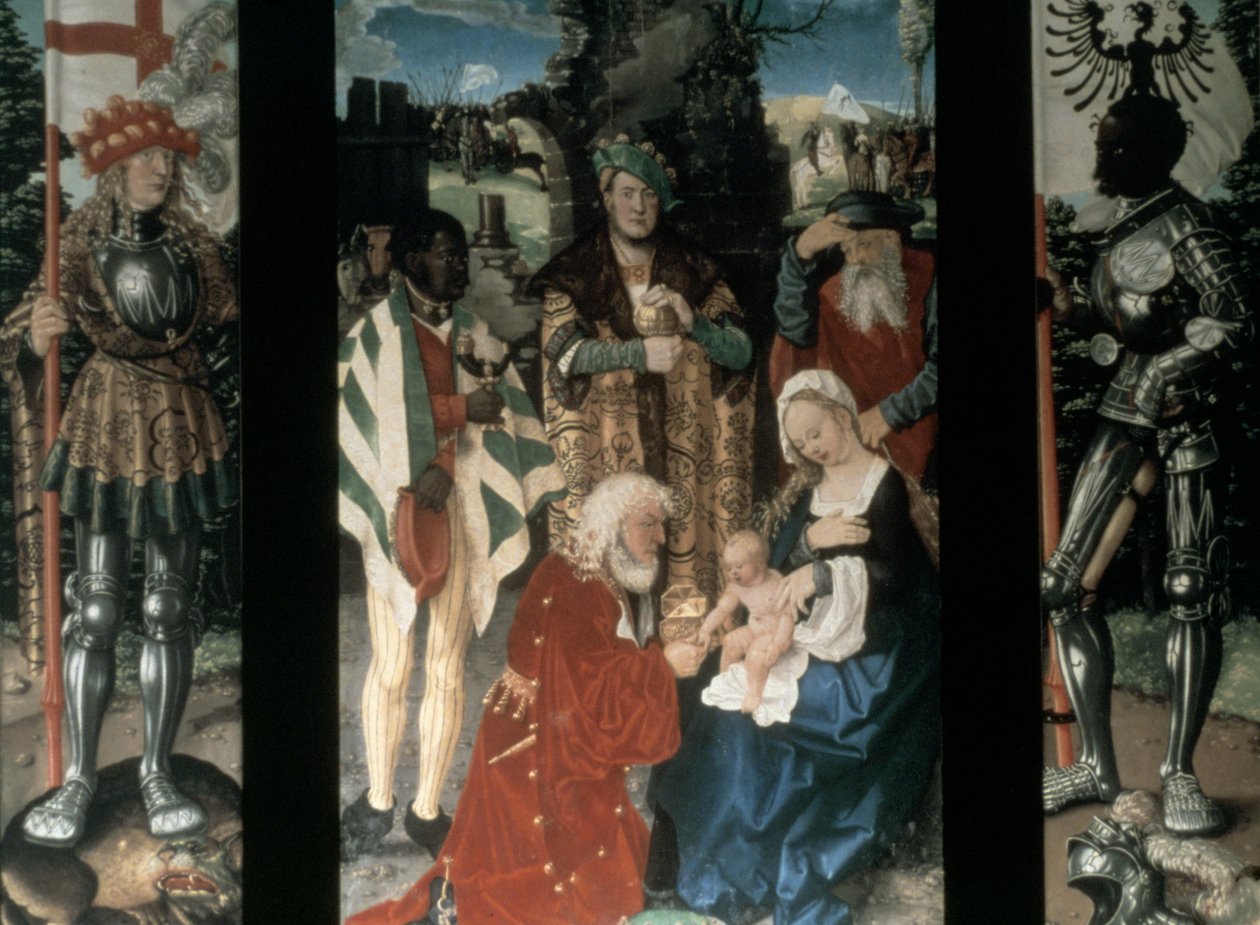 Adoracja Trzech Króli, 1507 autorstwa Hans Baldung