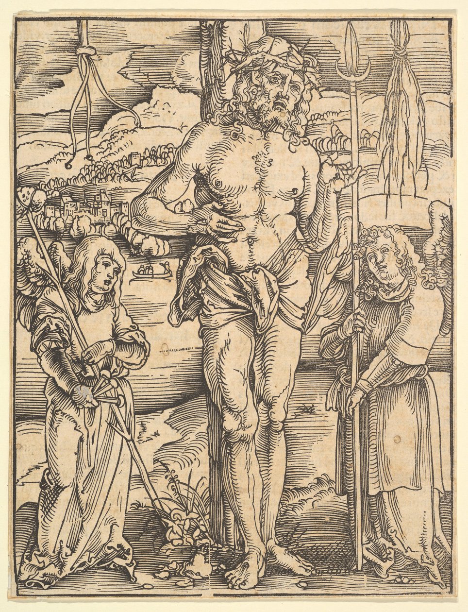 Mąż boleści, z Zwierciadła męki Pana naszego Jezusa Chrystusa, 1507 autorstwa Hans Baldung
