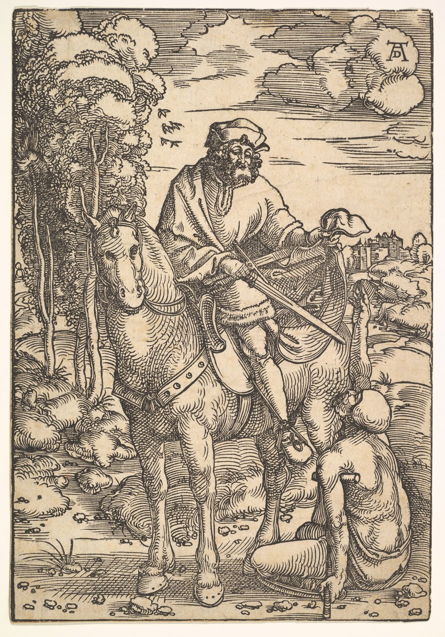 Święty Marcin na koniu, XV-XVI wiek. autorstwa Hans Baldung