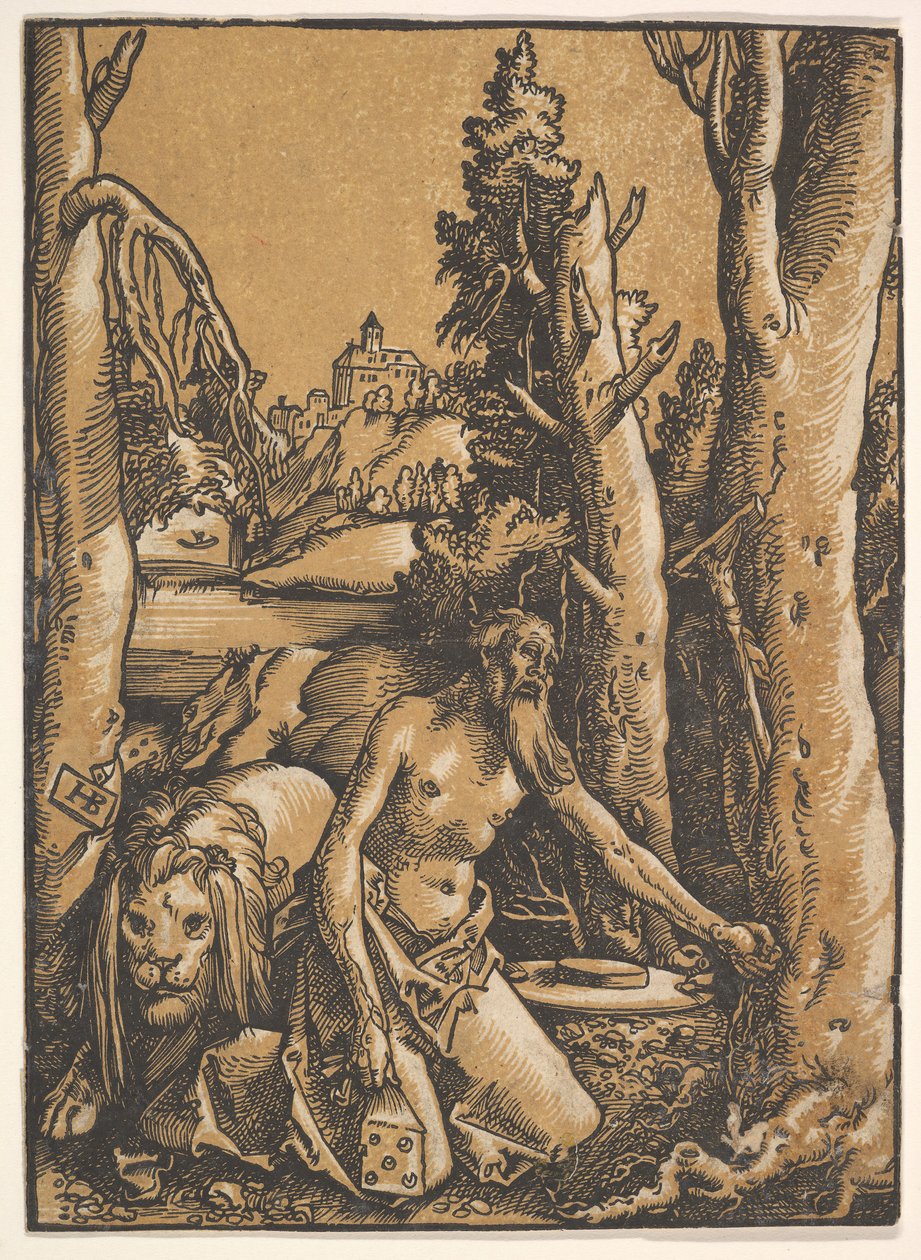 Św. Hieronim na Pustyni, ca. 1511. autorstwa Hans Baldung