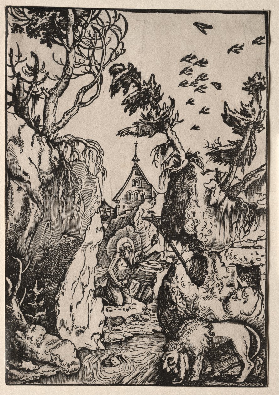 Św. Hieronim na pustkowiu autorstwa Hans Baldung