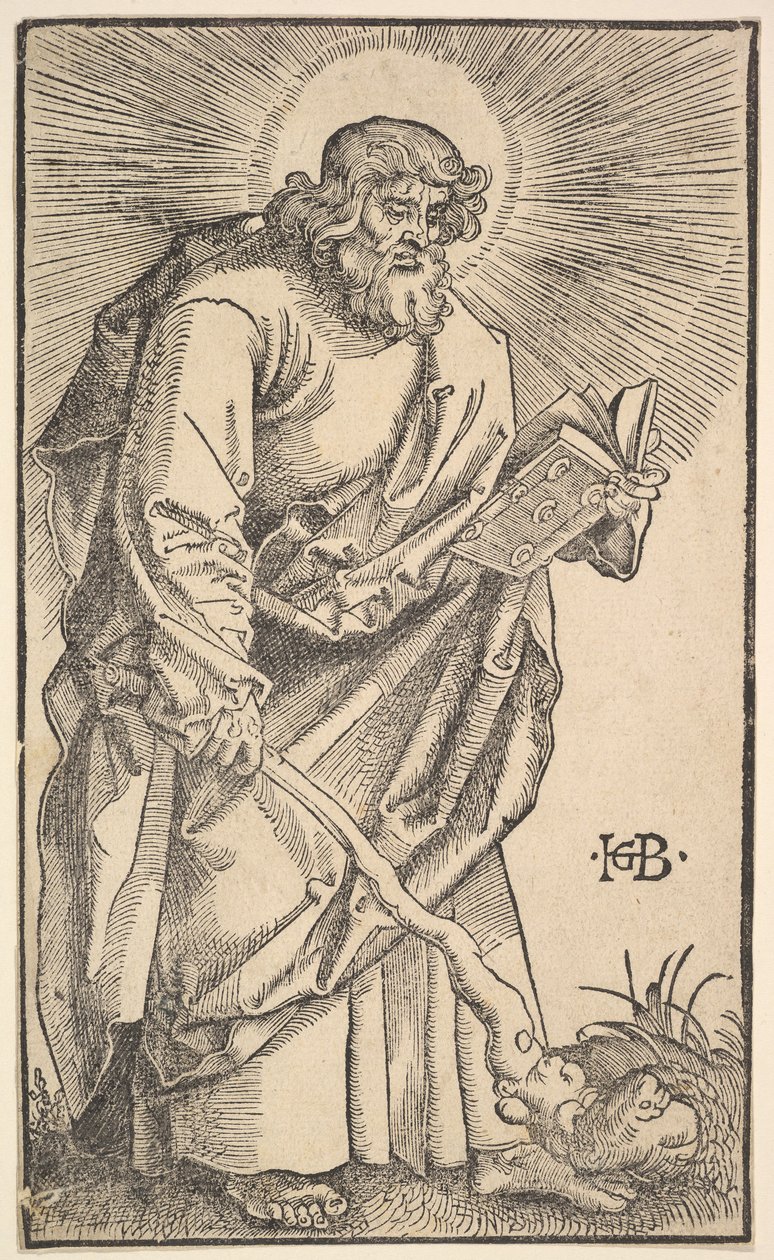 Św. Judasz Tadeusz od Chrystusa i Apostołów, 1519. autorstwa Hans Baldung