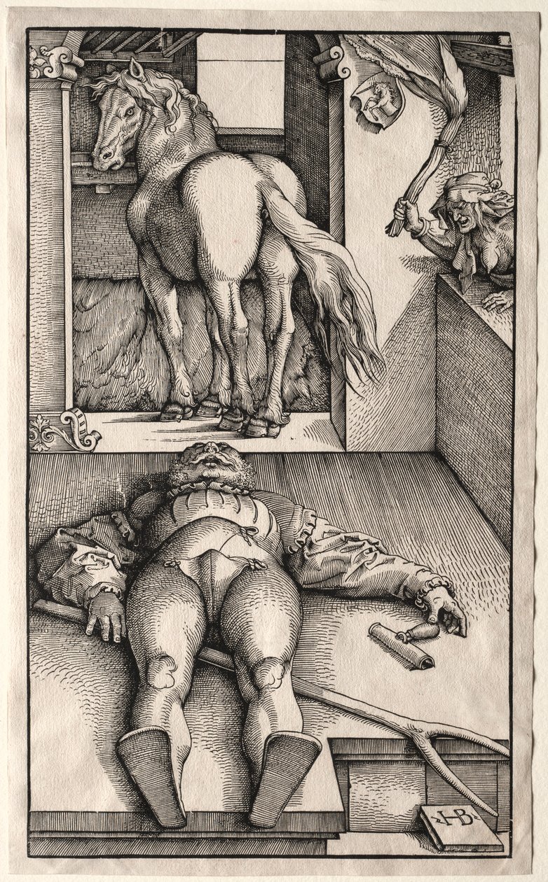 Zaczarowany Pan Młody, 1544-45. autorstwa Hans Baldung