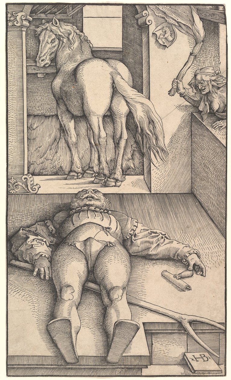 Zaczarowany Pan Młody, ca. 1544. autorstwa Hans Baldung