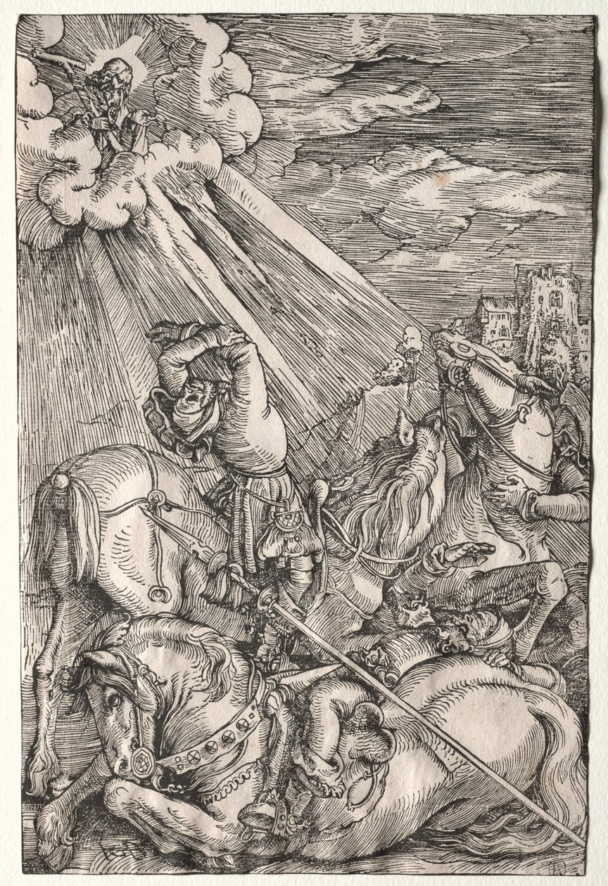 Nawrócenie św. Pawła autorstwa Hans Baldung