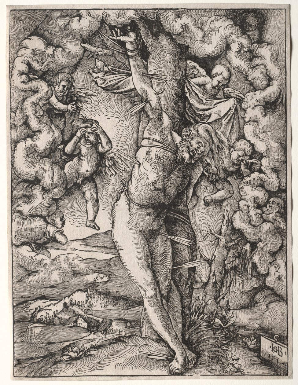 Wielki św. Sebastian, 1514. autorstwa Hans Baldung