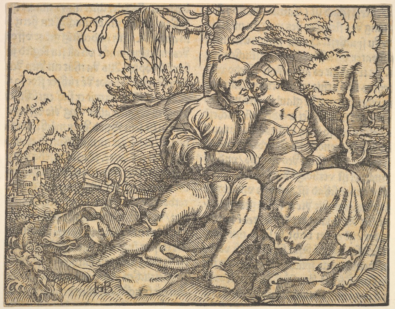Szóste z dziesięciu przykazań, z Die zehe gebot. autorstwa Hans Baldung