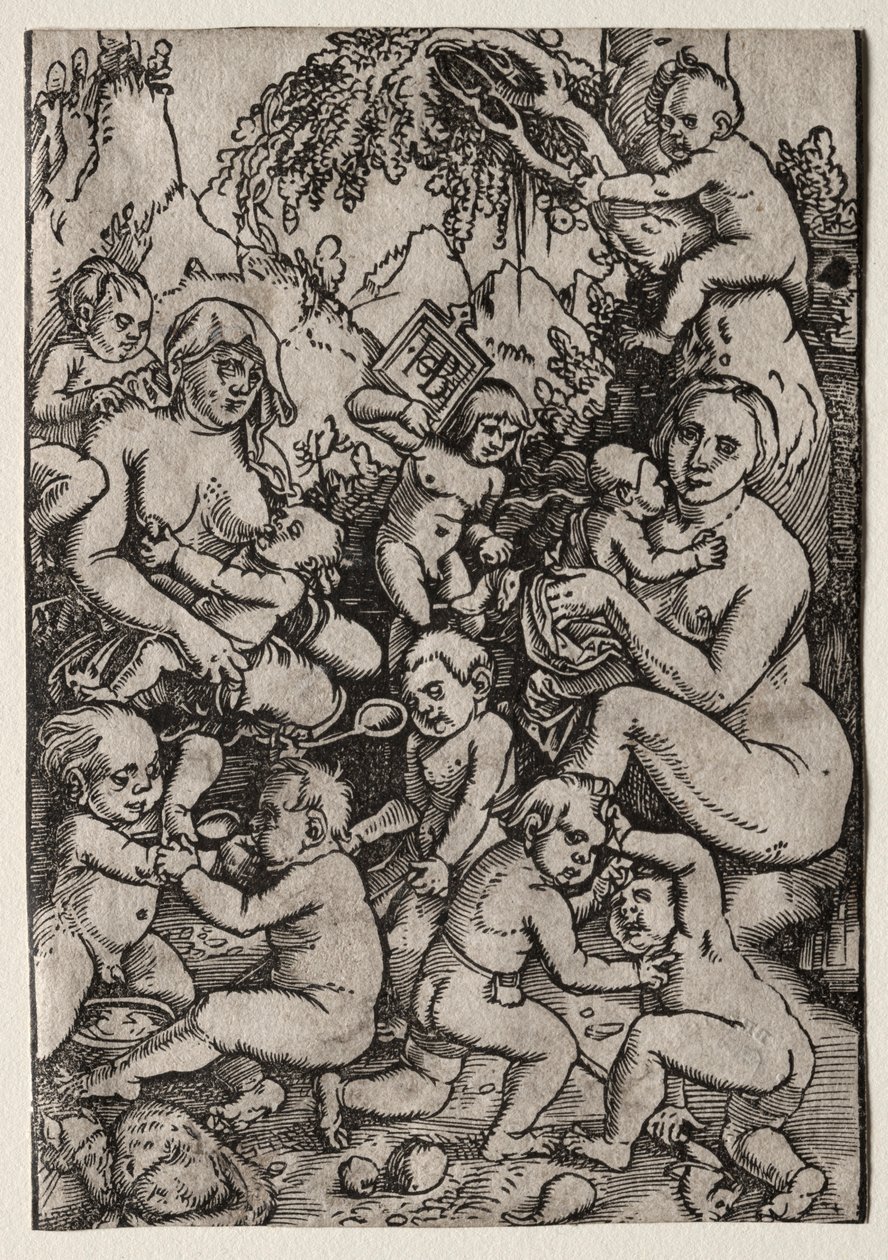 Dwie Matki. autorstwa Hans Baldung