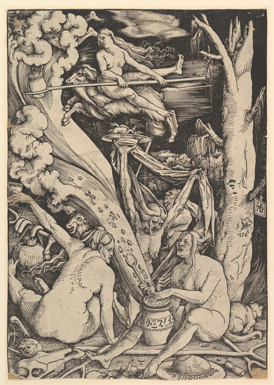 Czarownice, 1510. autorstwa Hans Baldung