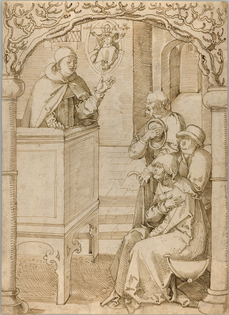 Mnich głoszący kazania autorstwa Hans Baldung Grien