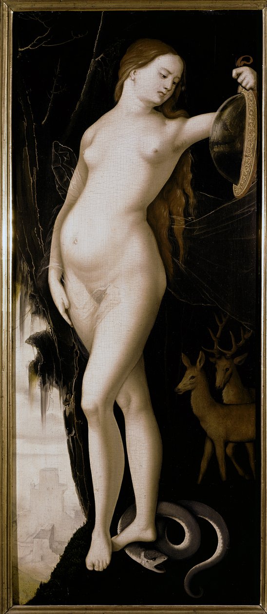 Postać alegoryczna (Alegoria roztropności) autorstwa Hans Baldung Grien