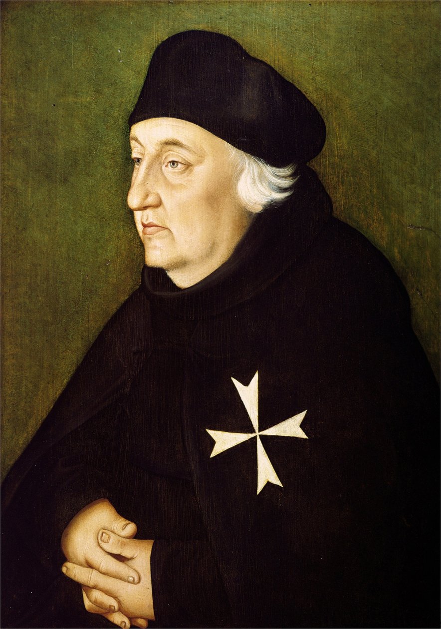 Bildnis des Straßburger Johanniters Gregorius Beit Rycerz Zakonu Maltańskiego, Szpitalnik św. Jana Jerozolimskiego autorstwa Hans Baldung Grien