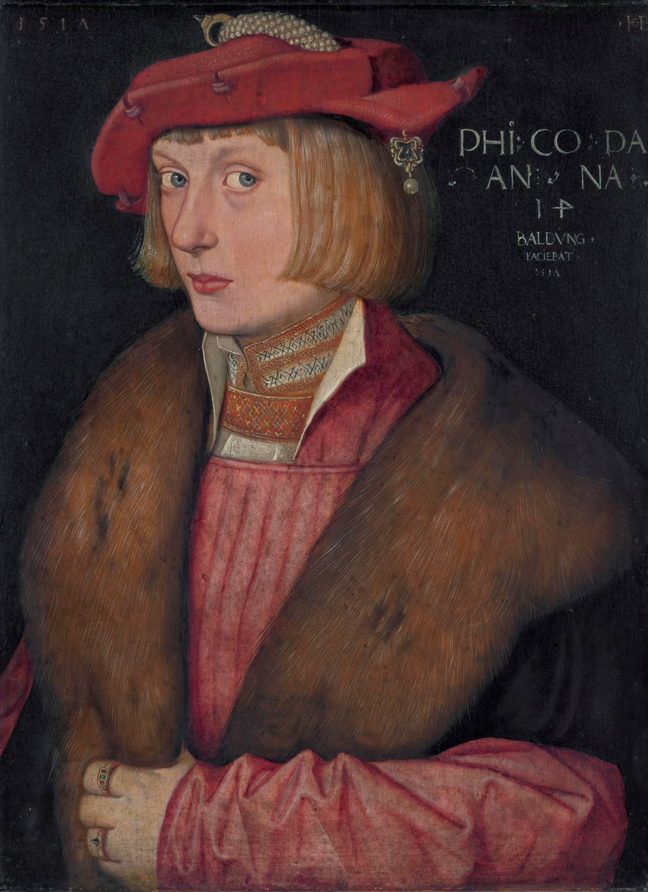 Hrabia Palatyn Filip Wojownik Hrabia Filip Bellicosus autorstwa Hans Baldung Grien