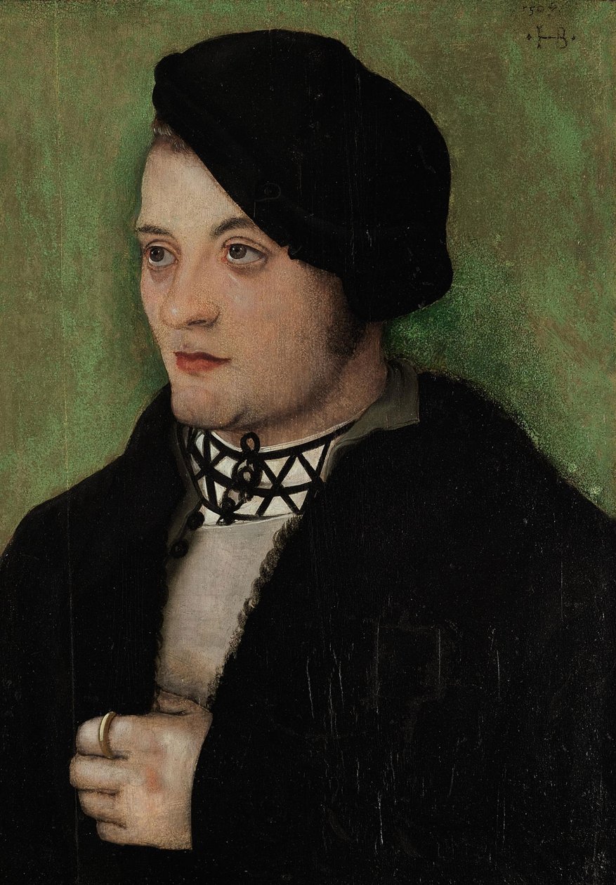 Niemcy: Portret młodego mężczyzny w półprofilu po lewej Portret młodego mężczyzny autorstwa Hans Baldung Grien