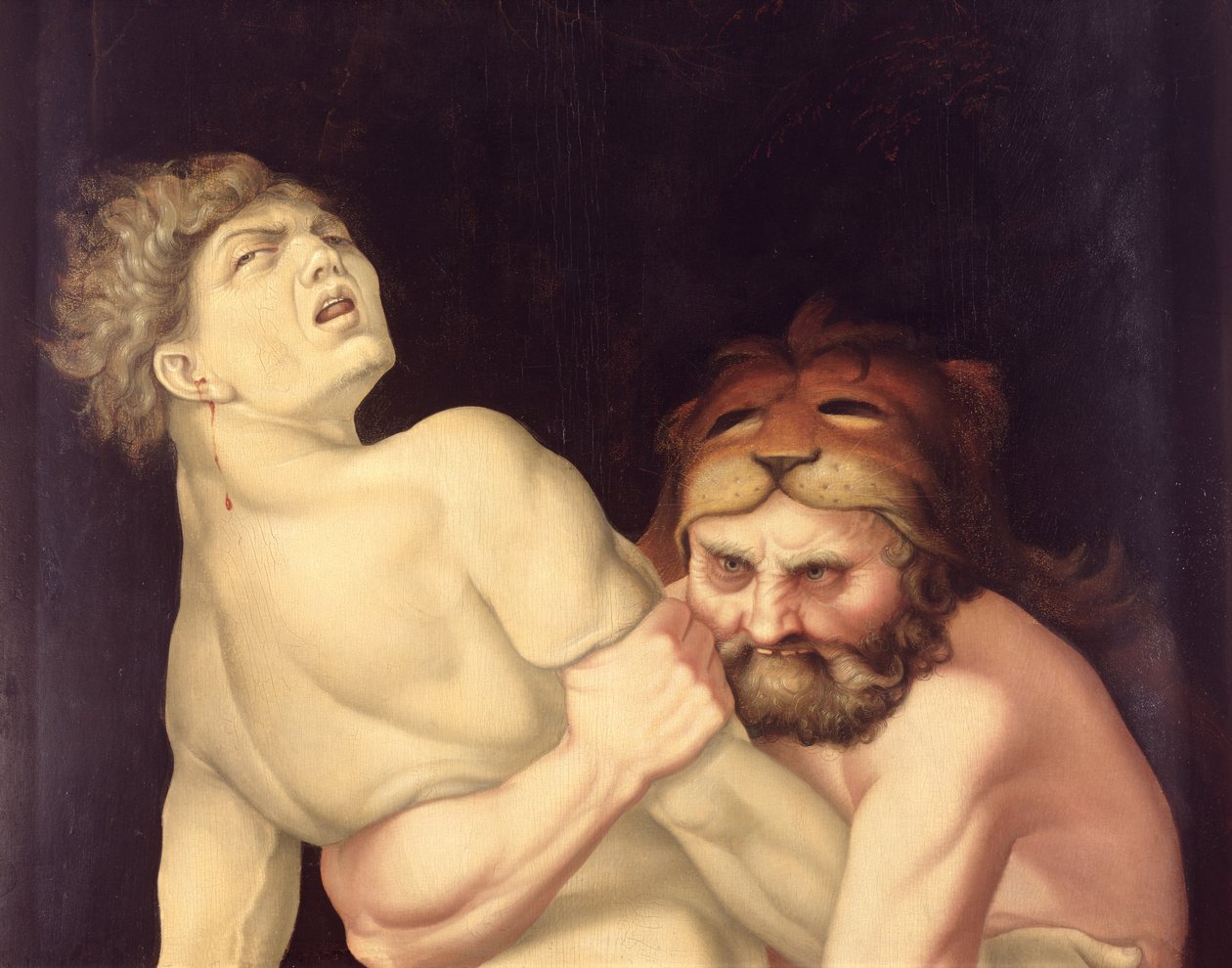 Herkules i Antaeus, 1531 (szczegóły 247512) autorstwa Hans Baldung Grien