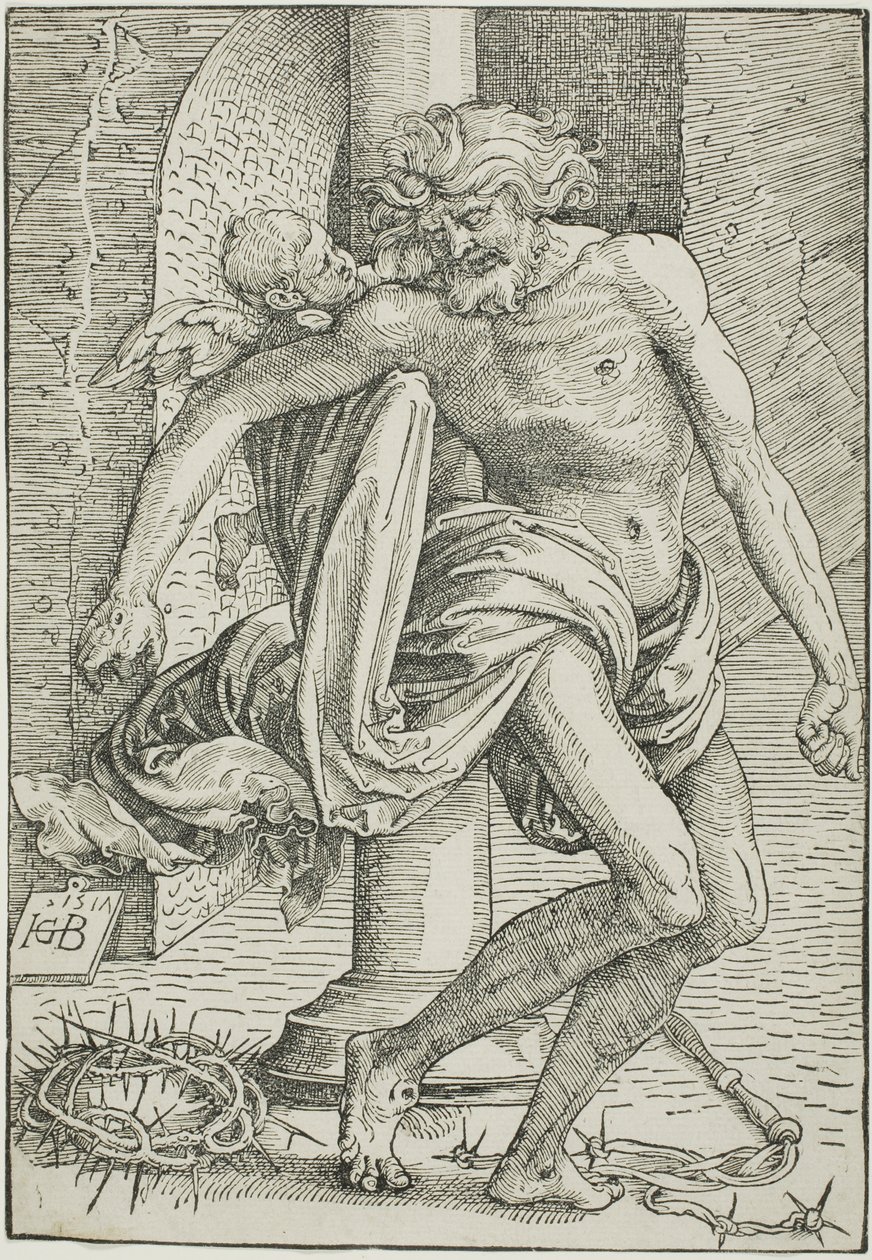 Mąż boleści przed kolumną autorstwa Hans Baldung Grien