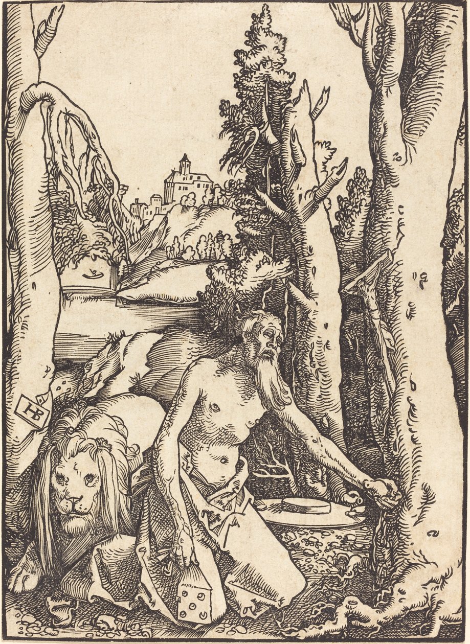 Święty Hieronim na pustyni autorstwa Hans Baldung Grien