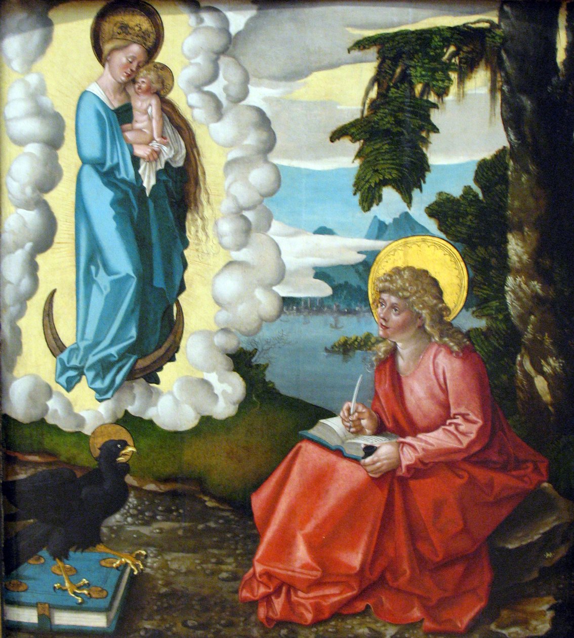 Święty Jan Ewangelista na Patmos autorstwa Hans Baldung Grien