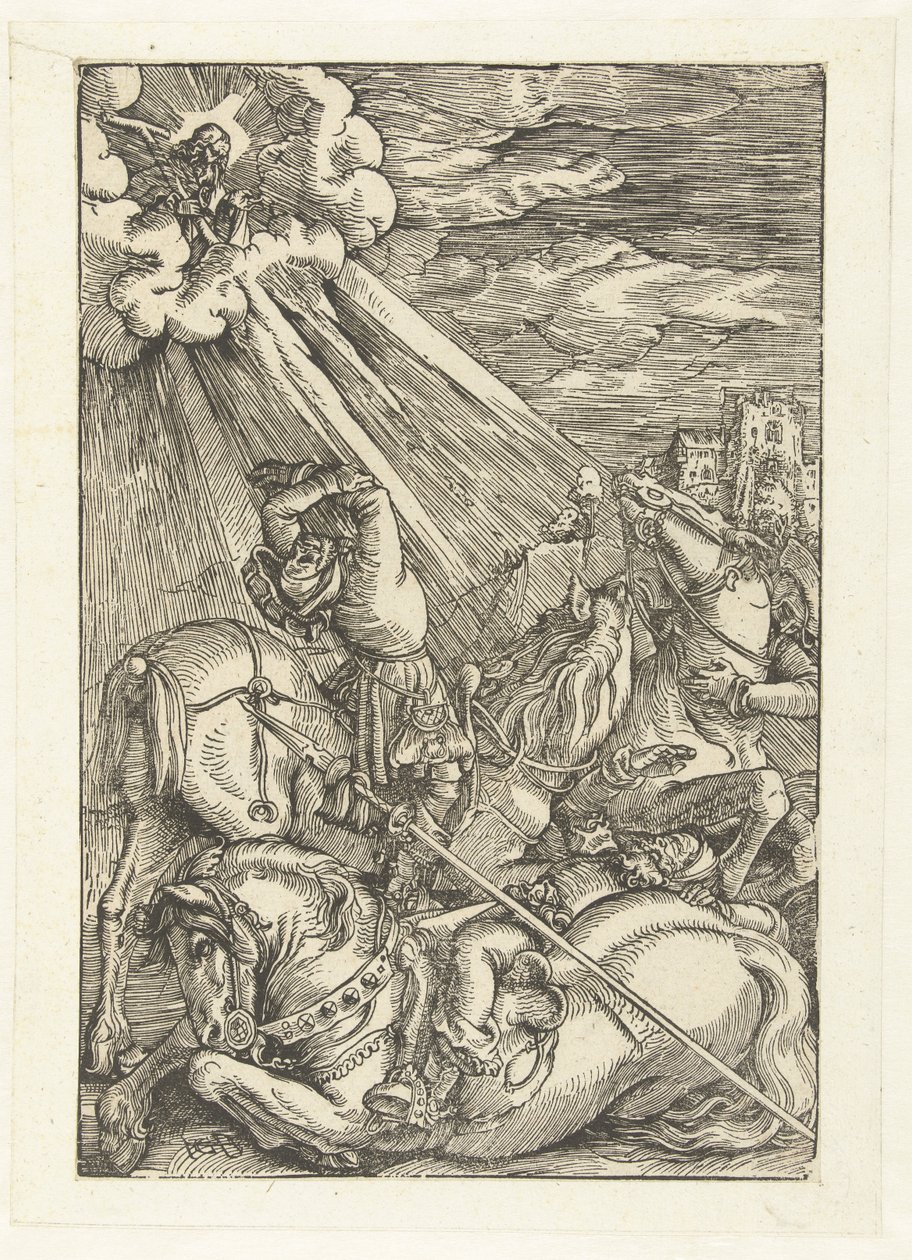 Nawrócenie Pawła, 1515-17 autorstwa Hans Baldung Grien