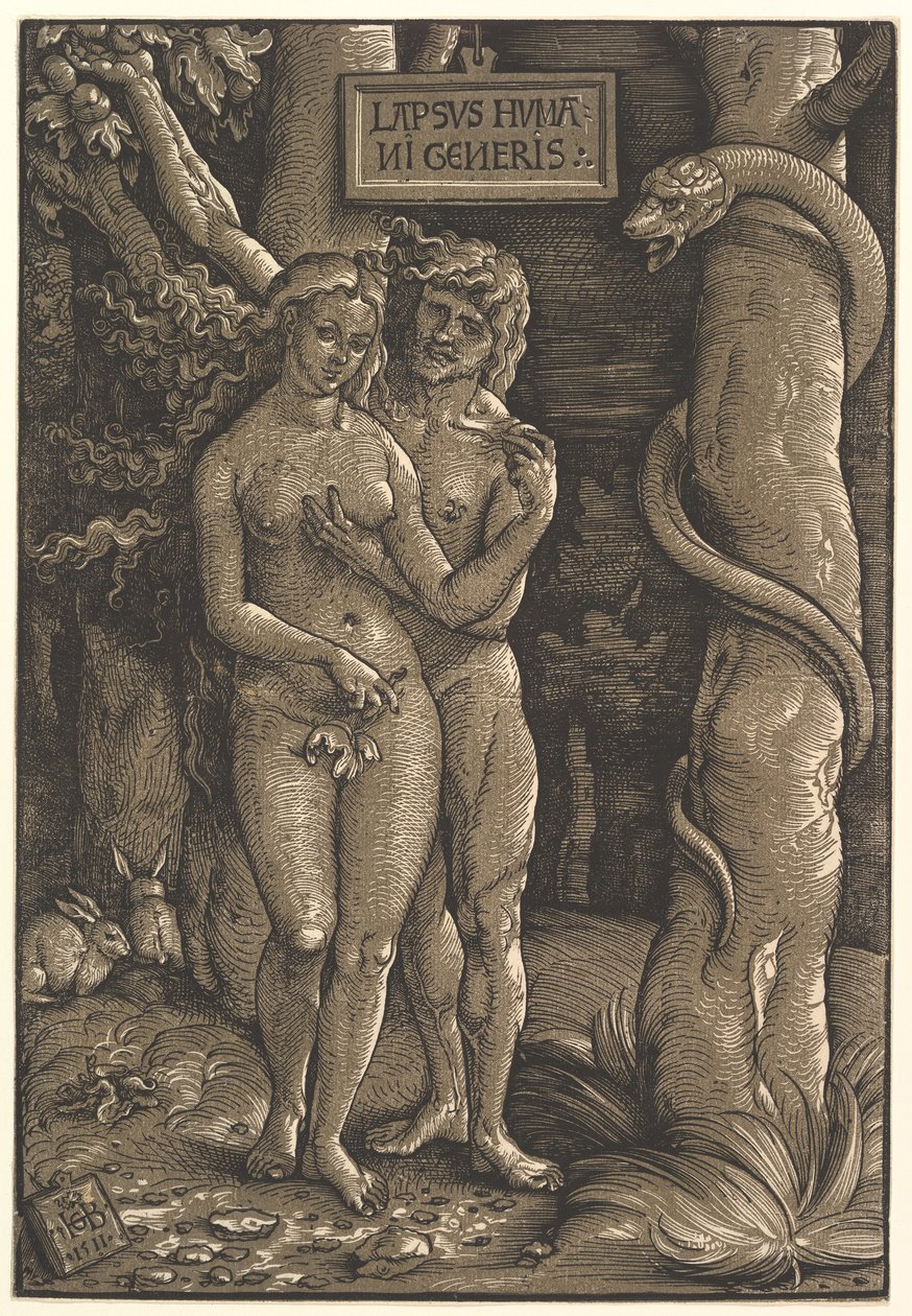 Upadek ludzkości, 1511 autorstwa Hans Baldung Grien