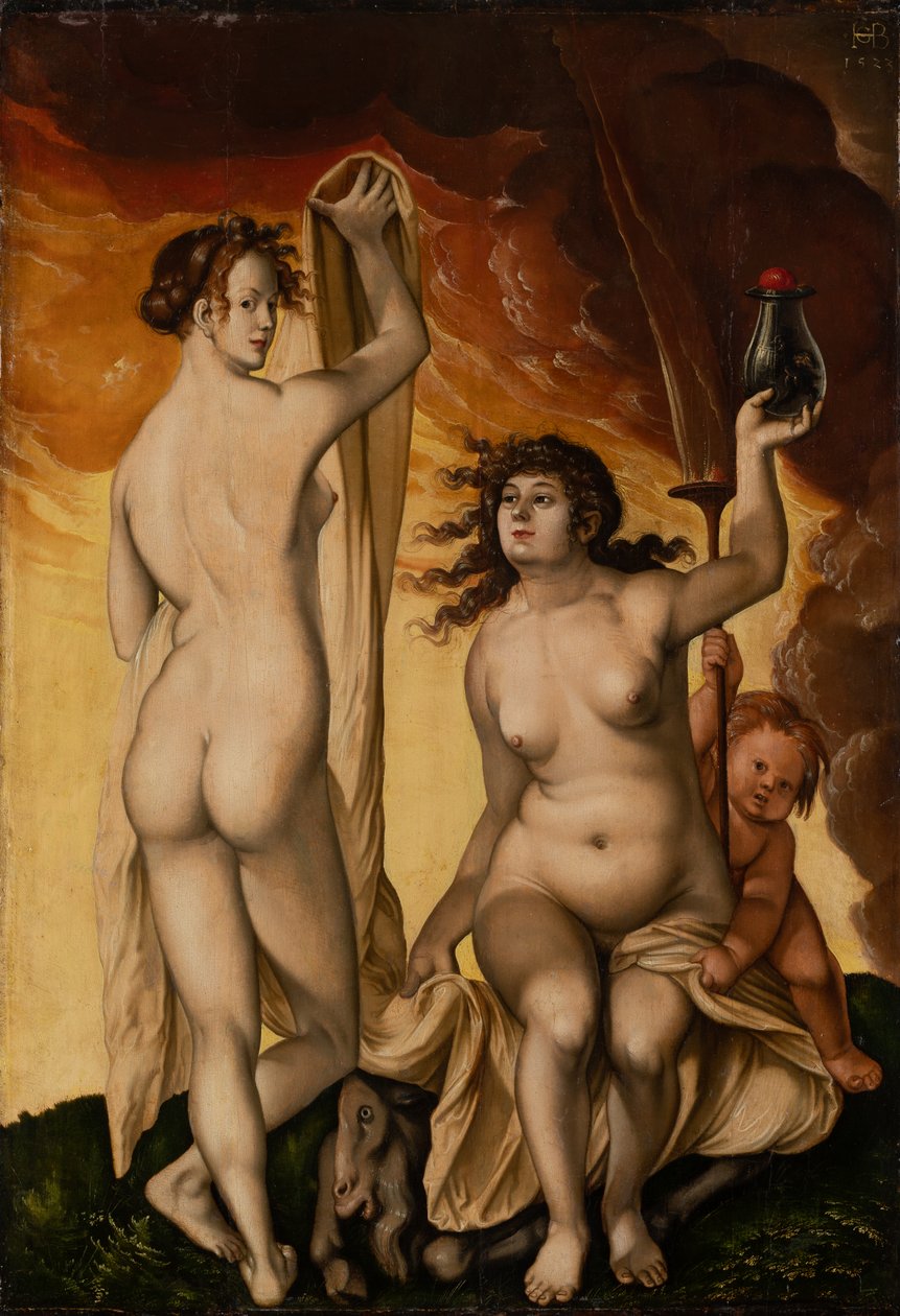 Dwie czarownice autorstwa Hans Baldung Grien