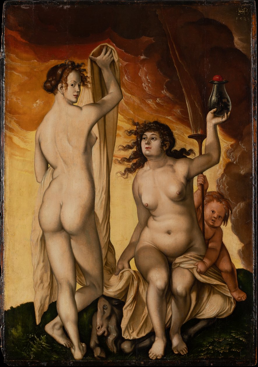 Dwie czarownice autorstwa Hans Baldung Grien