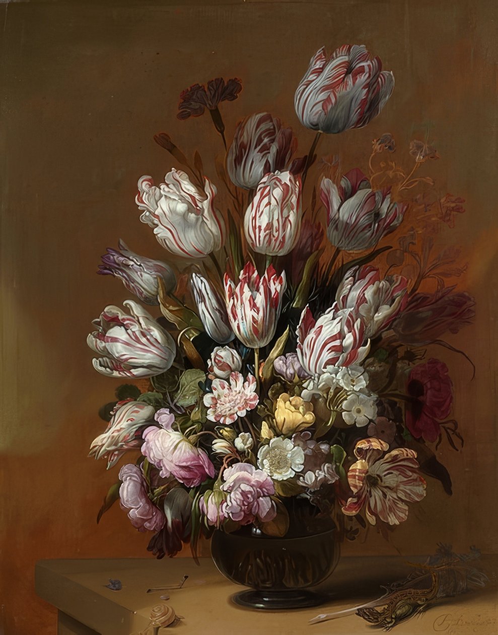 Kwiatowa martwa natura. 1639 autorstwa Hans Bollongier