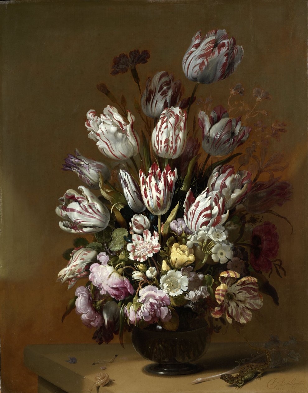 Kwiatowa martwa natura autorstwa Hans Bollongier