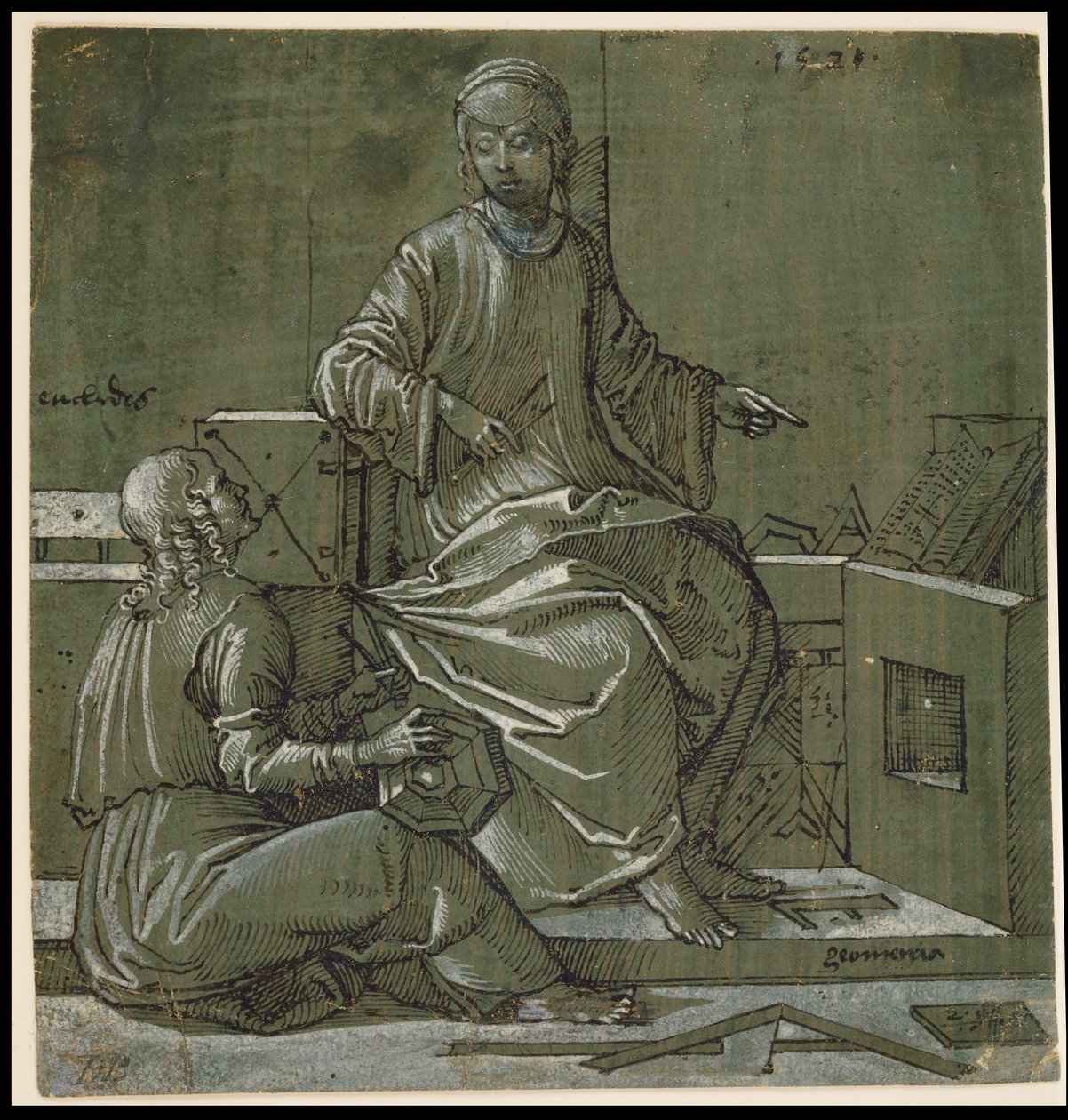 Euklides i geometria autorstwa Hans Brosamer