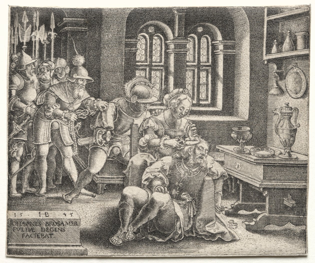 Samson i Dalila autorstwa Hans Brosamer