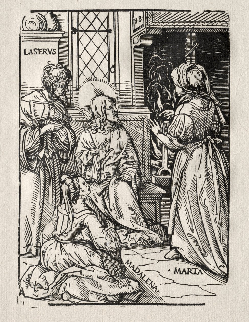 Chrystus w domu Łazarza autorstwa Hans Burgkmair