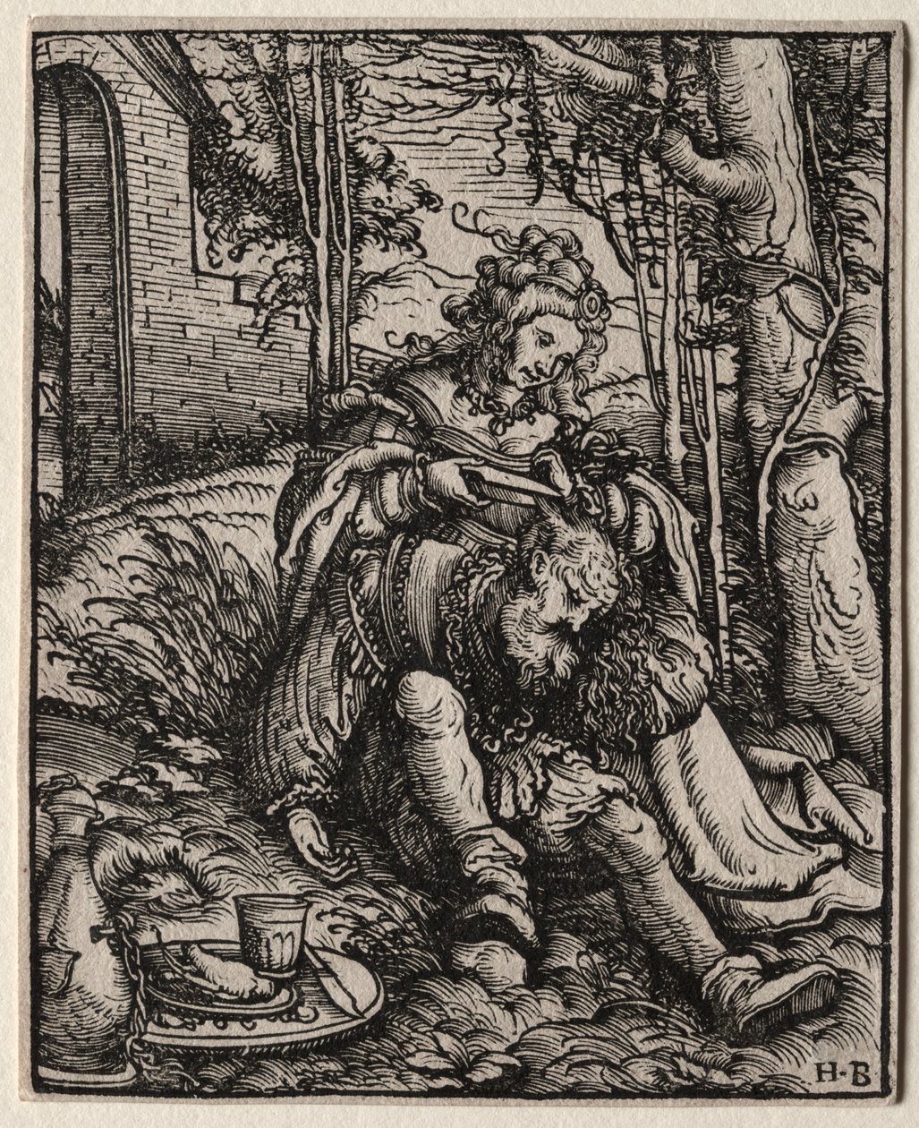 Samson i Dalila, 1519. autorstwa Hans Burgkmair