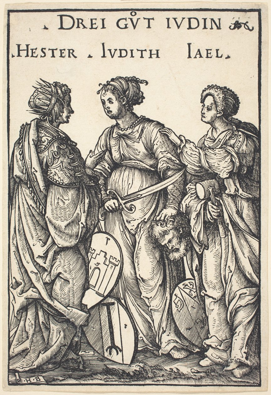Hester, Judith i Jael autorstwa Hans Burgkmair I