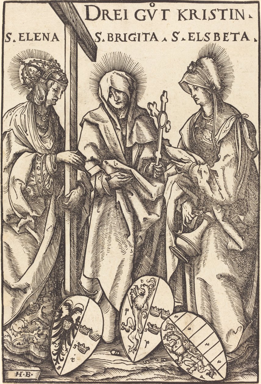 Święta Helena, Święta Brygida i Święta Elżbieta autorstwa Hans Burgkmair I
