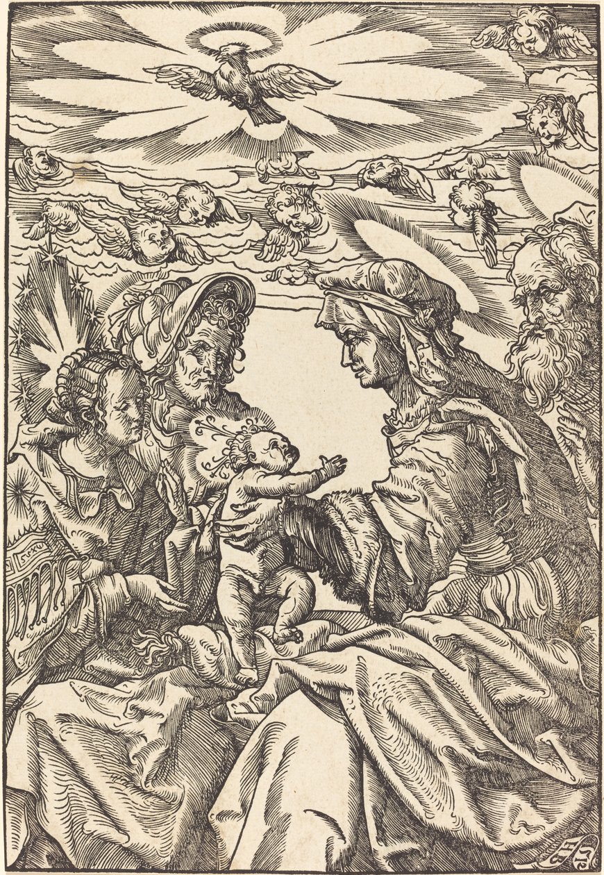 Święta Rodzina ze św. Anną i św. Joachim autorstwa Hans Burgkmair I