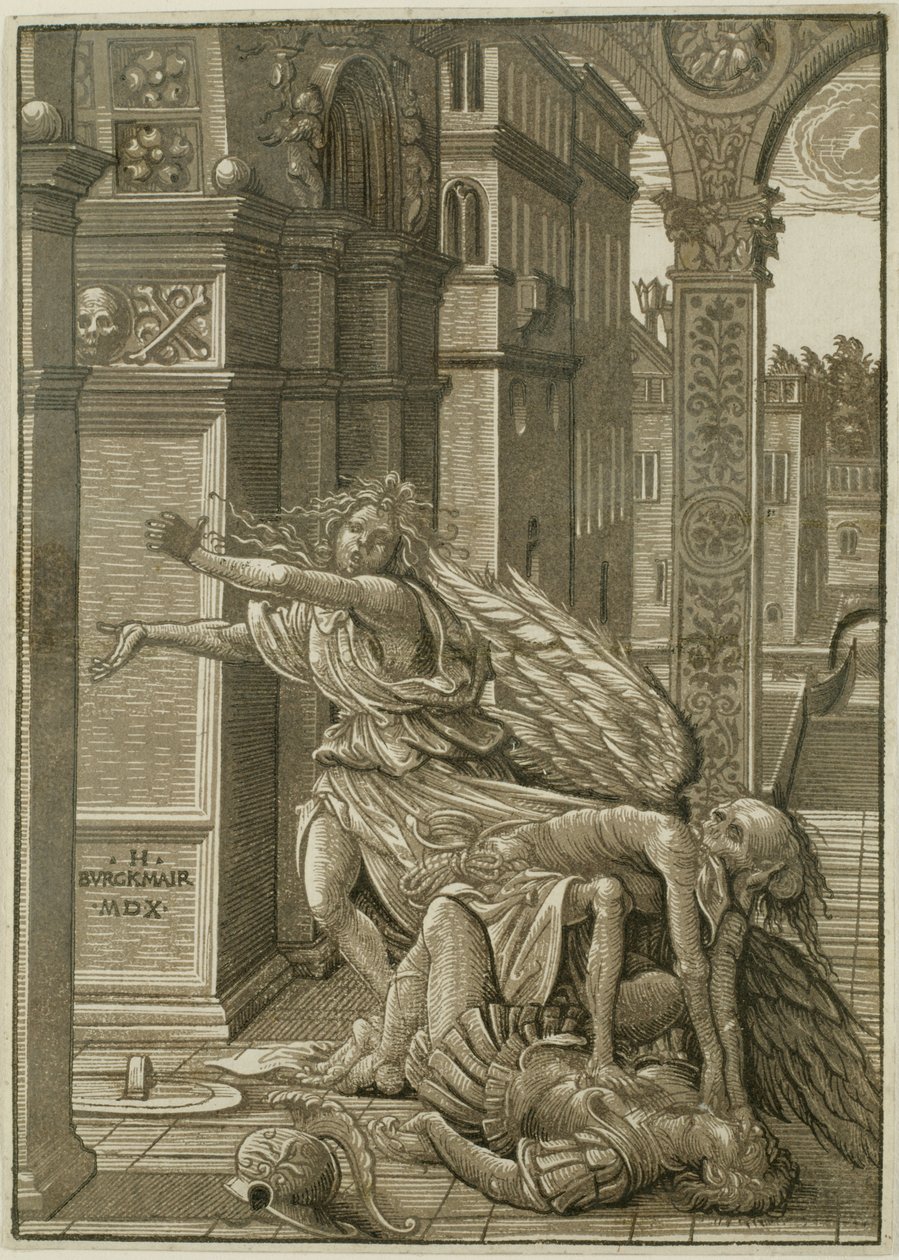 Kochankowie zaskoczeni śmiercią autorstwa Hans Burgkmair the Elder