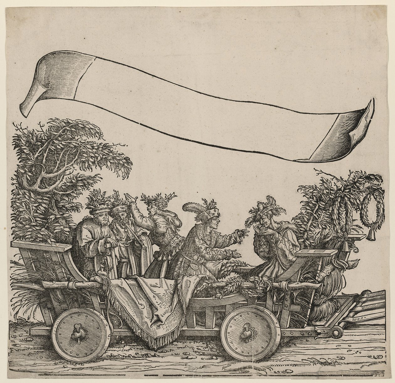 Naturalni głupcy Pochód triumfalny cesarza Maksymiliana I, ok. 1515 autorstwa Hans Burgkmair the Elder