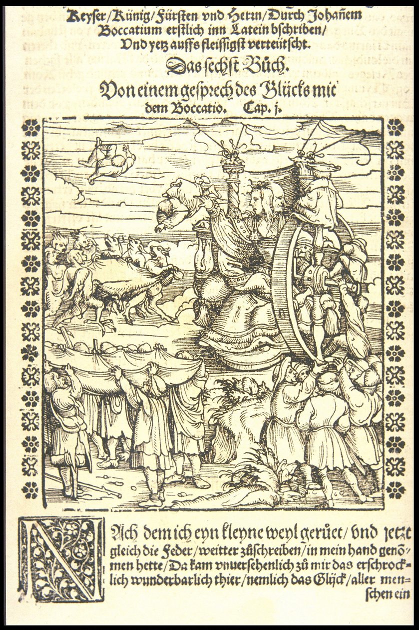 Koło fortuny, ok. 1545. autorstwa Hans Burgkmair the Elder